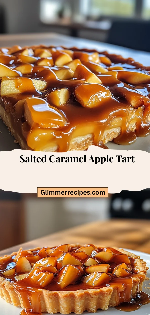 Salted Caramel Apple Tart