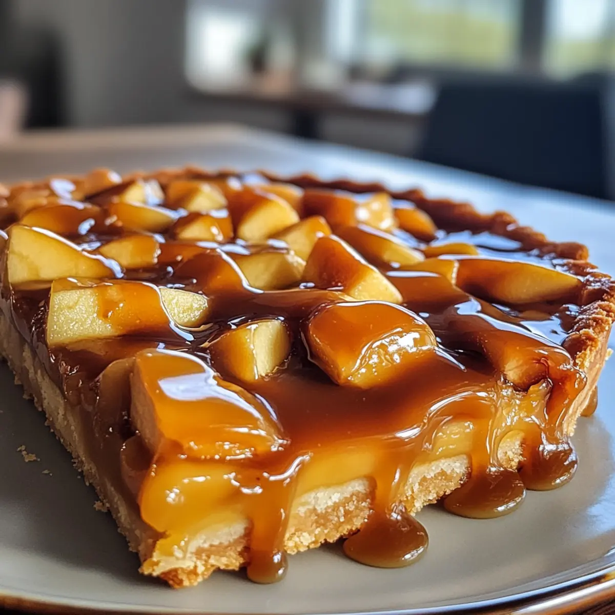 Salted Caramel Apple Tart