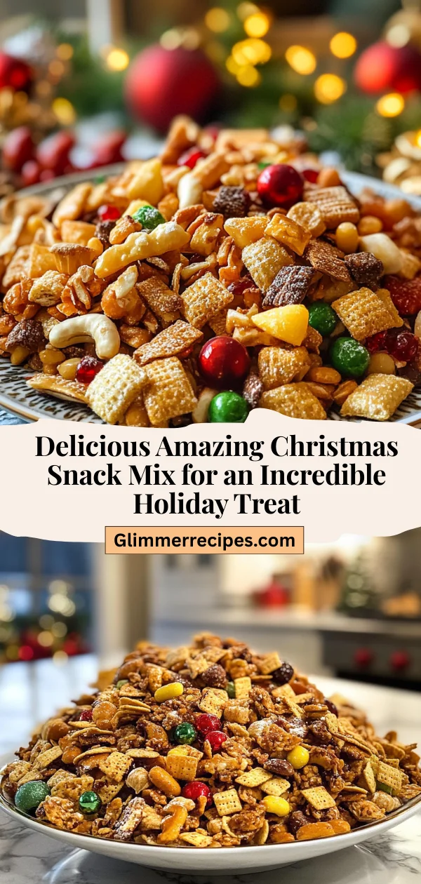 Delicious Amazing Christmas Snack Mix for an Incredible Holiday Treat