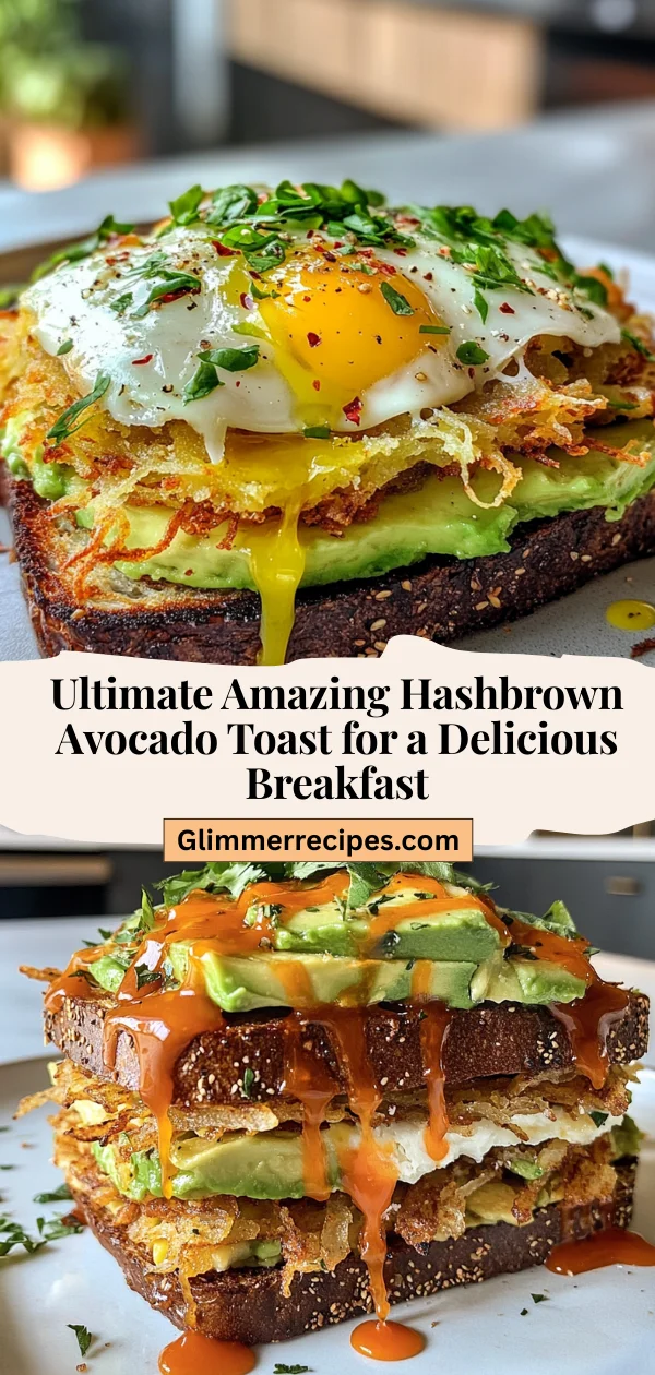 Ultimate Amazing Hashbrown Avocado Toast for a Delicious Breakfast