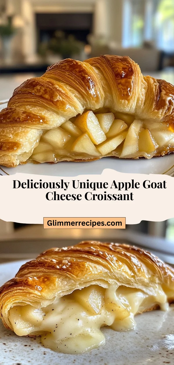 Deliciously Unique Apple Goat Cheese Croissant