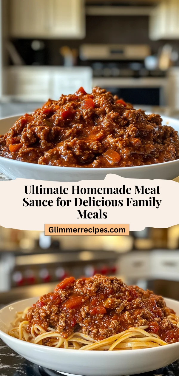 Ultimate Homemade Meat Sauce for Delicious Family Meals