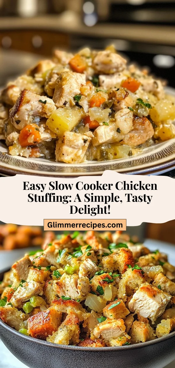 Easy Slow Cooker Chicken Stuffing: A Simple, Tasty Delight!