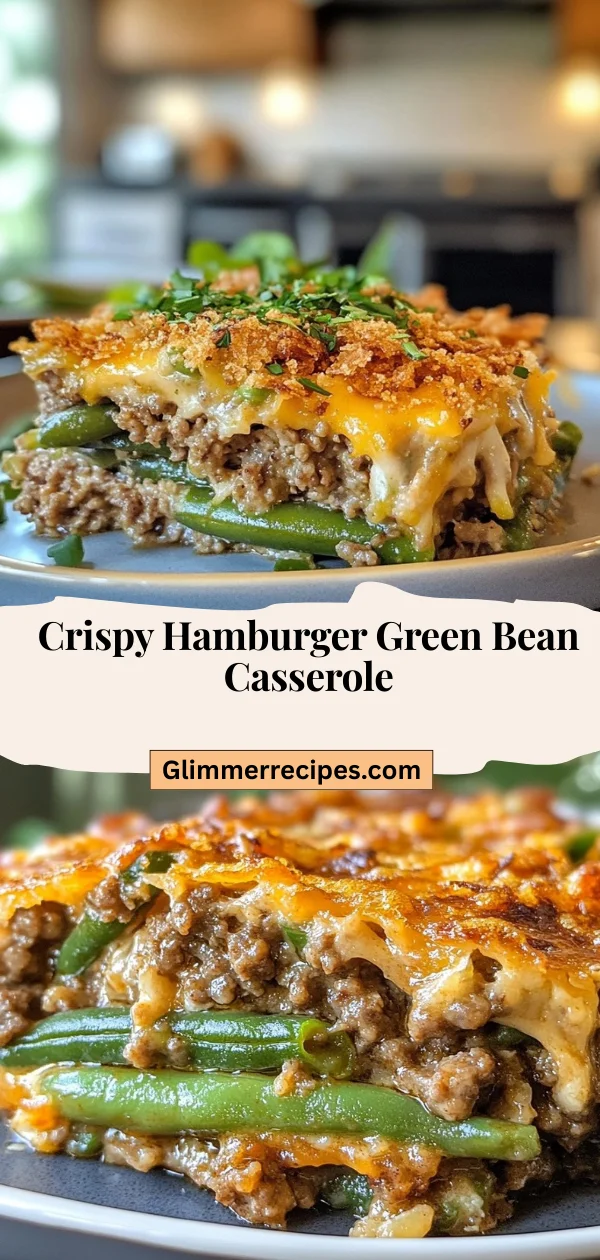 Crispy Hamburger Green Bean Casserole