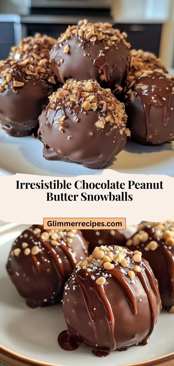 Irresistible Chocolate Peanut Butter Snowballs