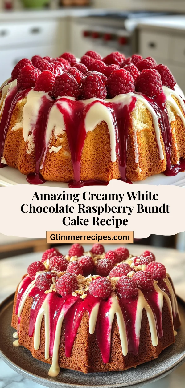 Amazing Creamy White Chocolate Raspberry Bundt Cake Recipe
