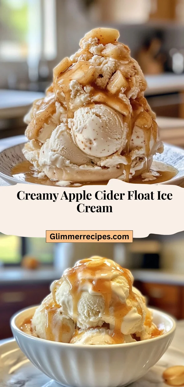 Creamy Apple Cider Float Ice Cream