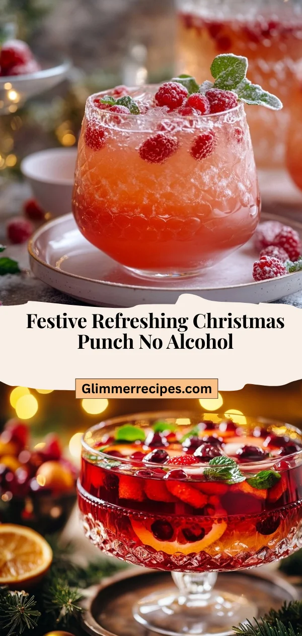 Festive Refreshing Christmas Punch No Alcohol