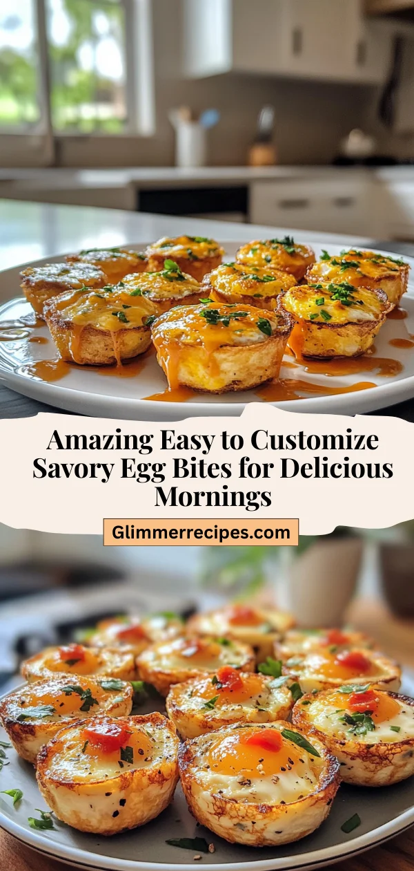 Amazing Easy to Customize Savory Egg Bites for Delicious Mornings