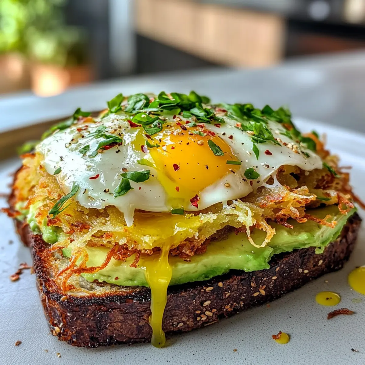 Ultimate Amazing Hashbrown Avocado Toast for a Delicious Breakfast