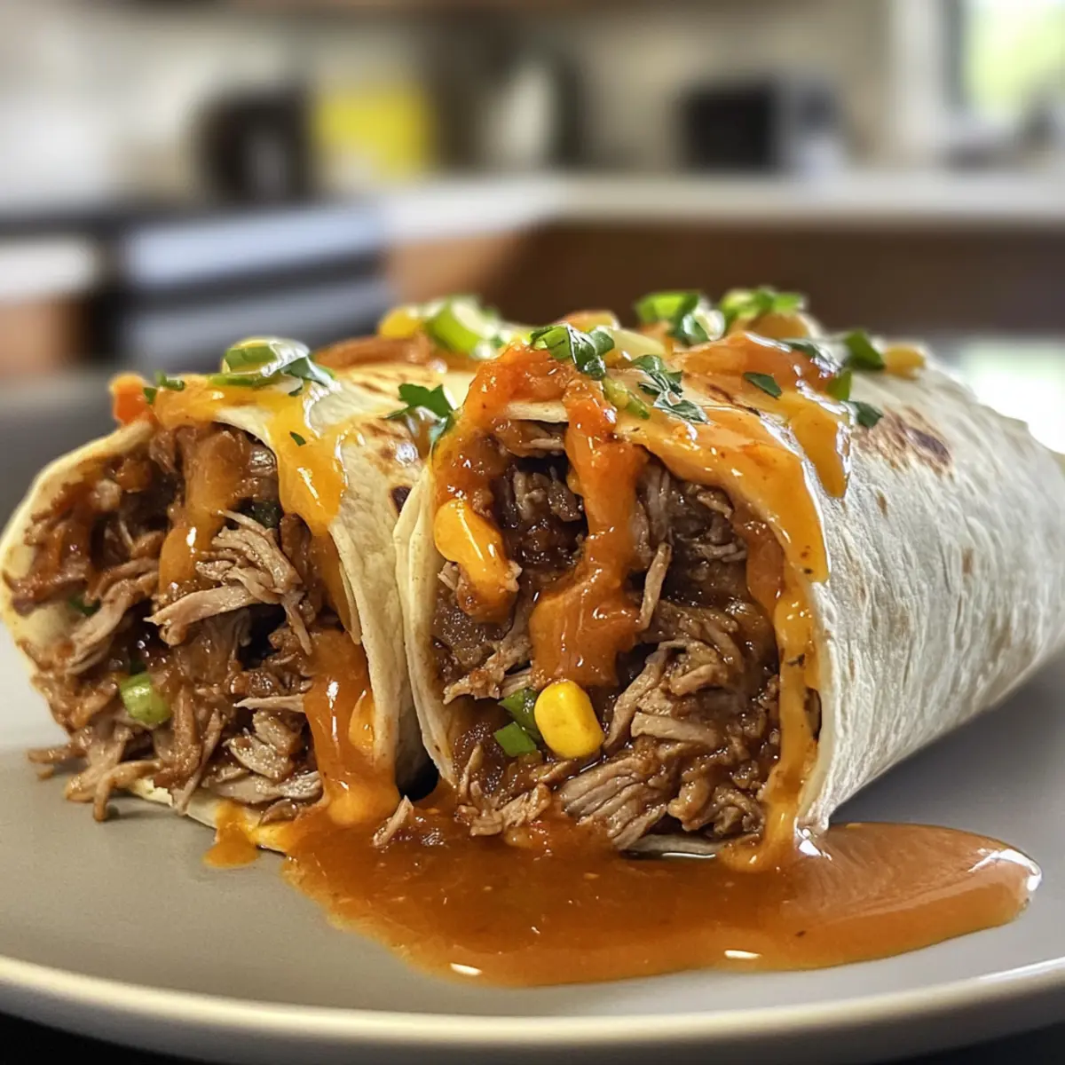 Deliciously Amazing Korean Shredded Beef Burritos